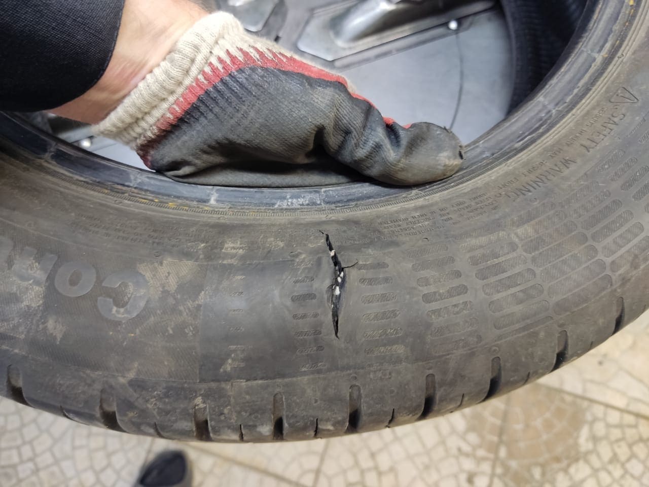 Ремонт боковых порезов