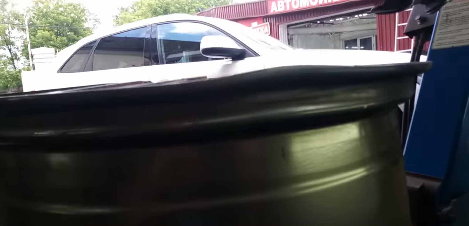 Вид повреждения колесного диска